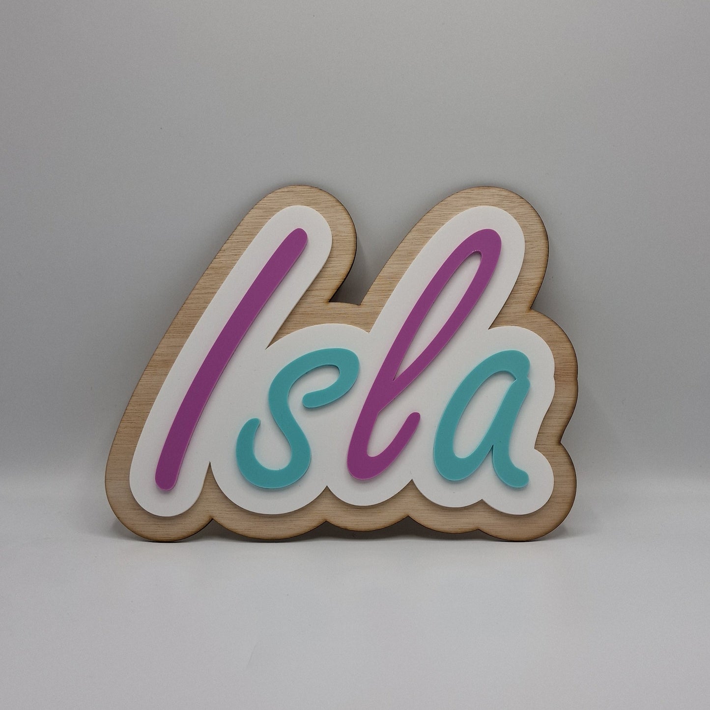 Double layered Name Plaque