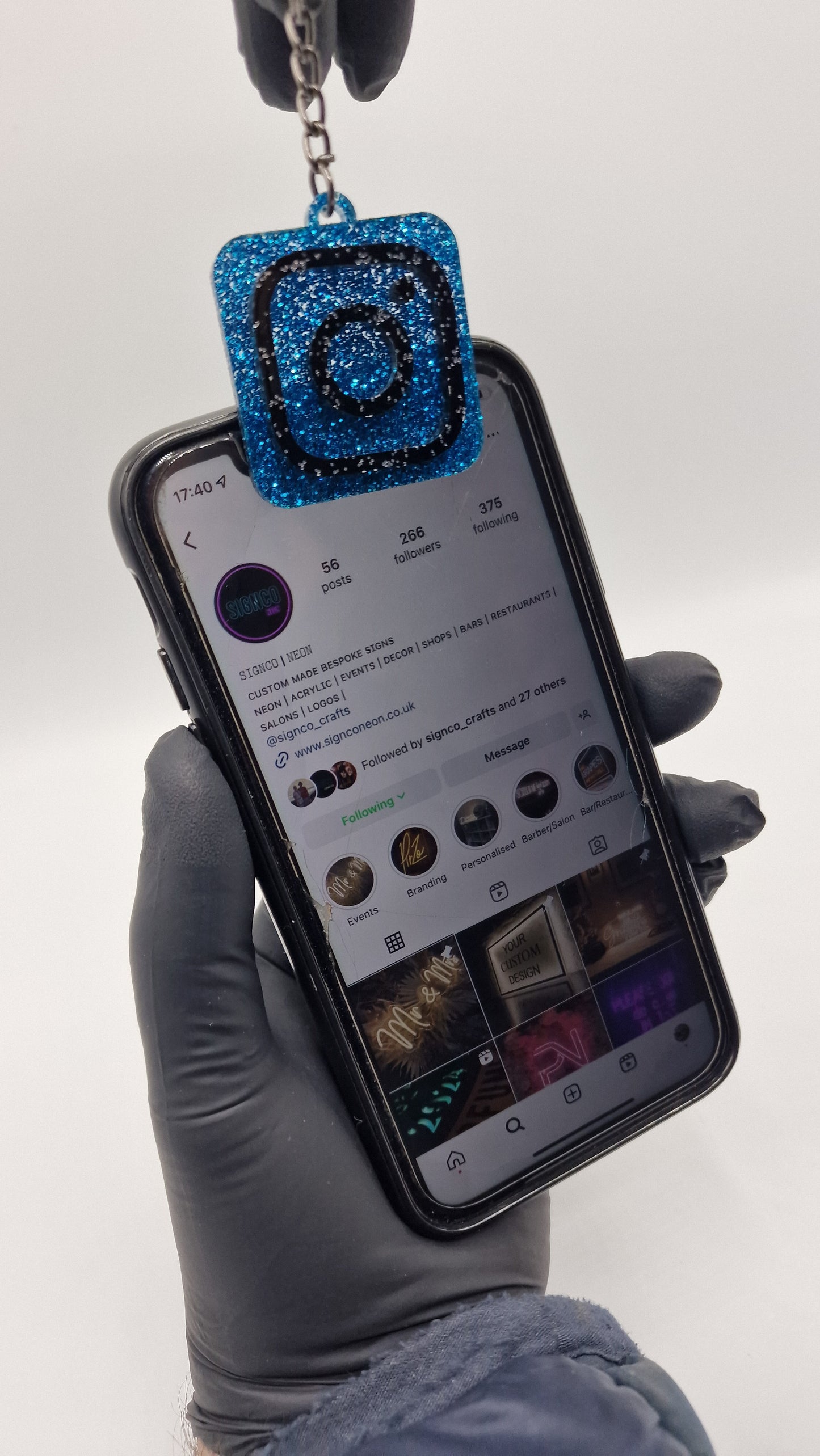 Business Social Media NFC Keyrings