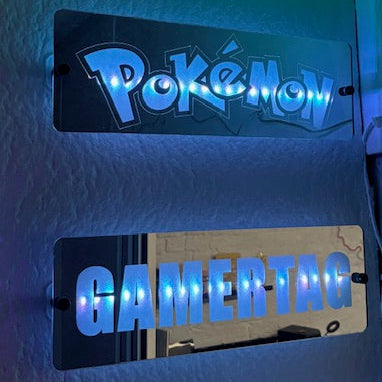 Mirrored Gamer Tag LED