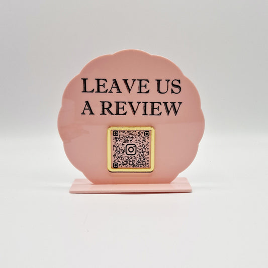 Leave A Review Business QR Stand