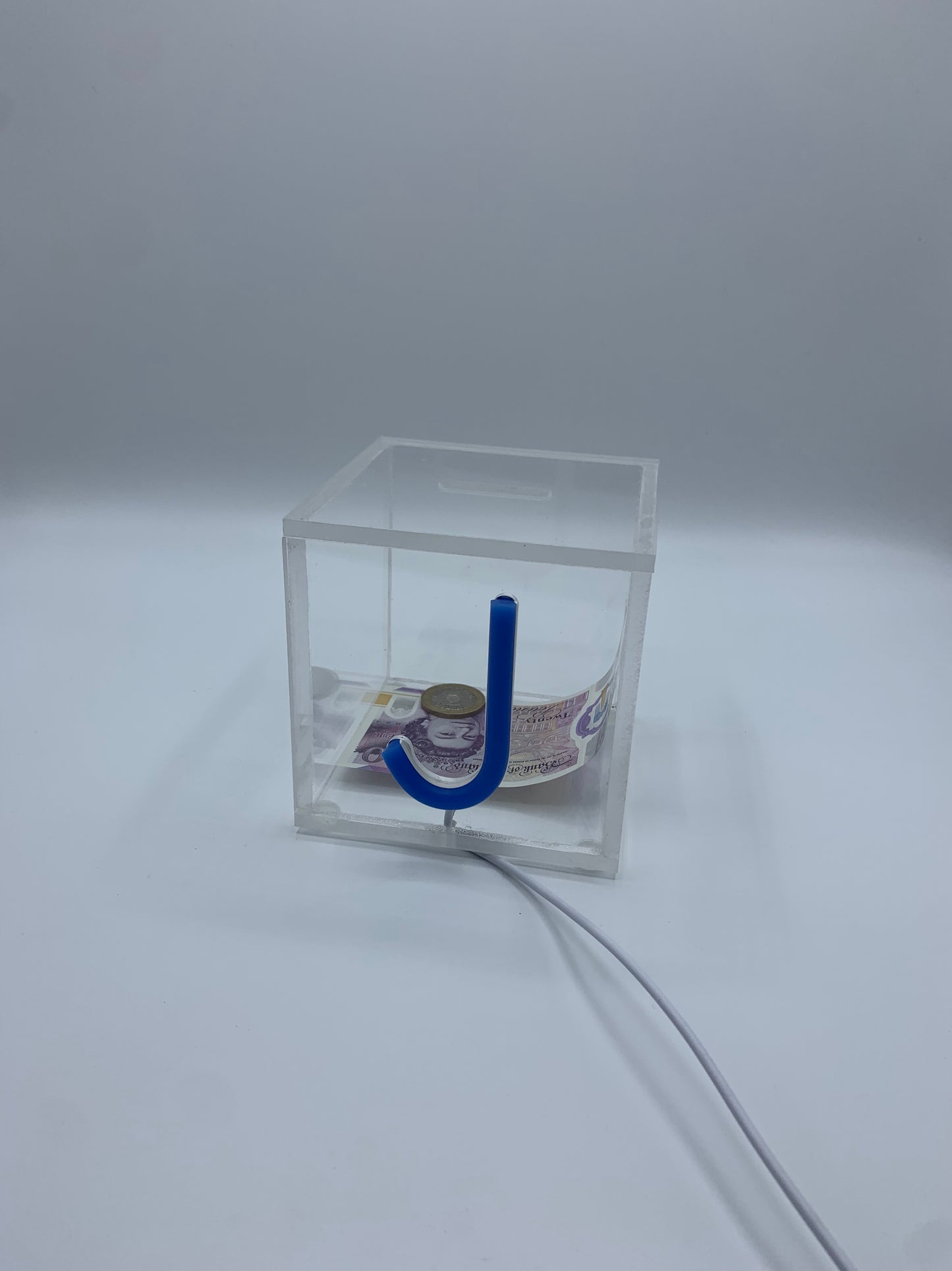 Personalised Initial Neon Money Box