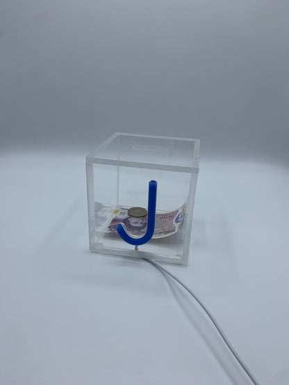 Personalised Initial Neon Money Box