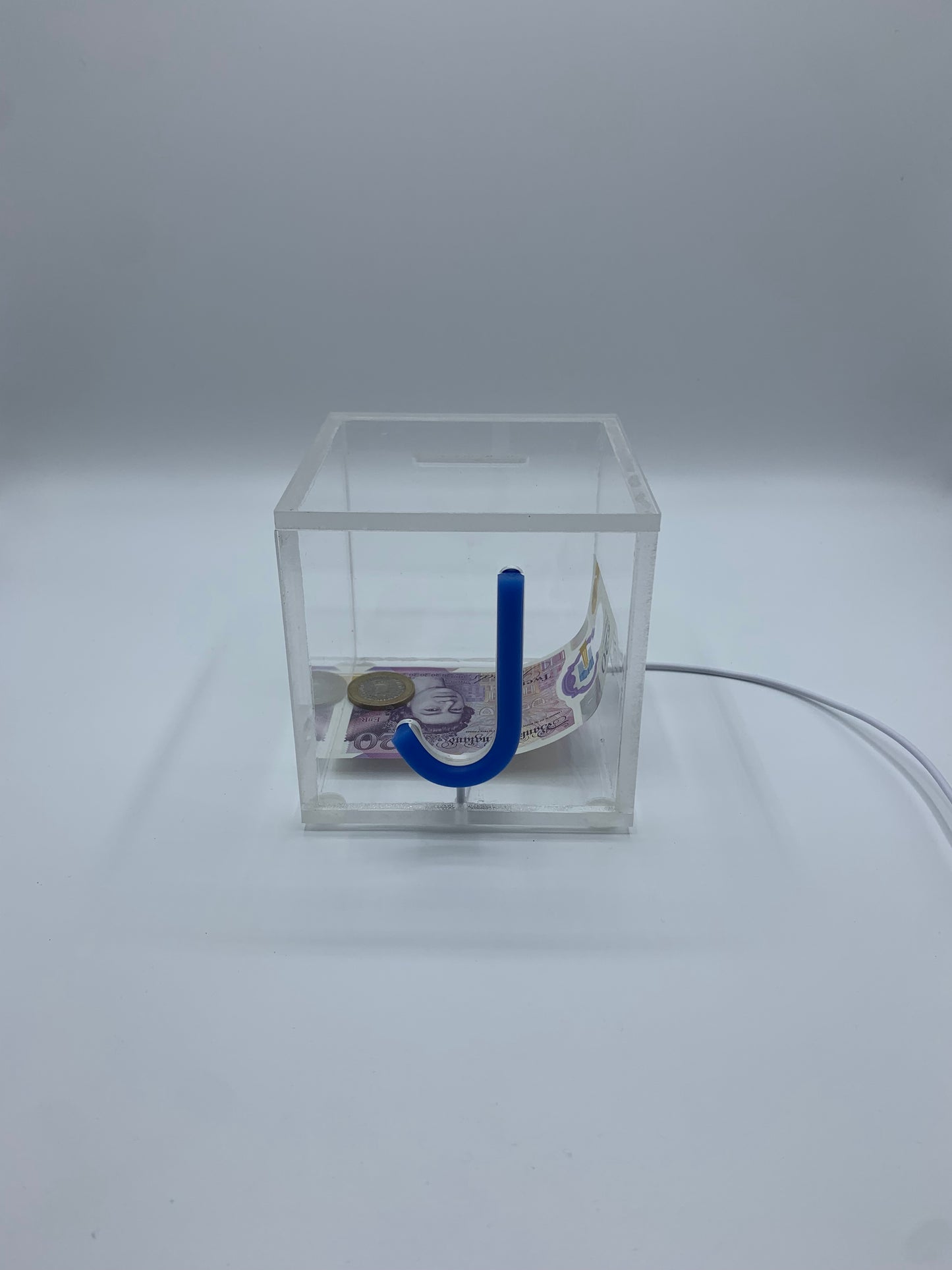 Personalised Initial Neon Money Box