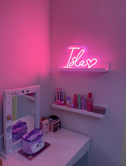 Kids Name Pink Neon